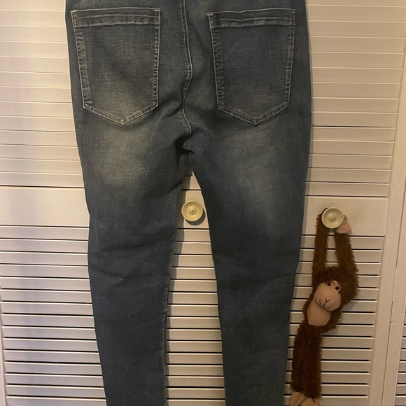 Sik Silk Distressed Follow The Movement Button Fly Jeans Size XL 34x29 - Picture 2 of 13